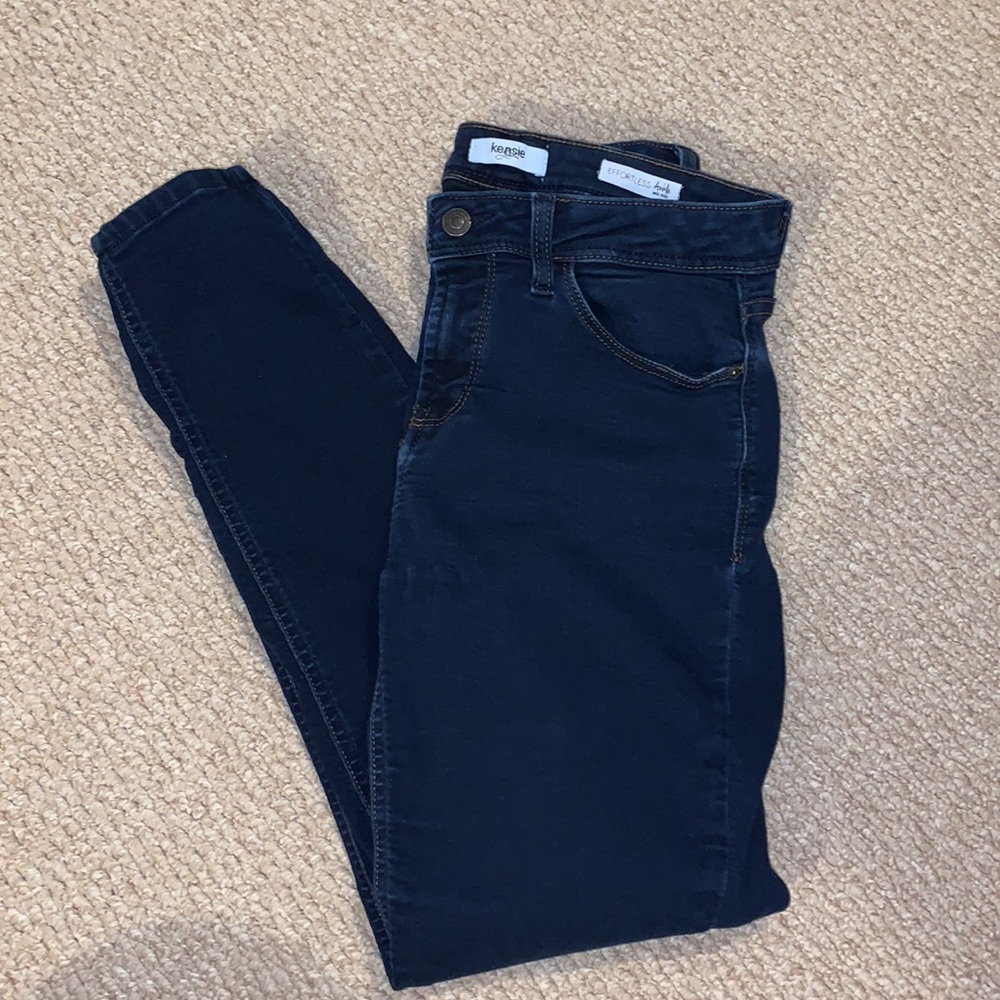 kensie Dark Denim effortless skinny jeans